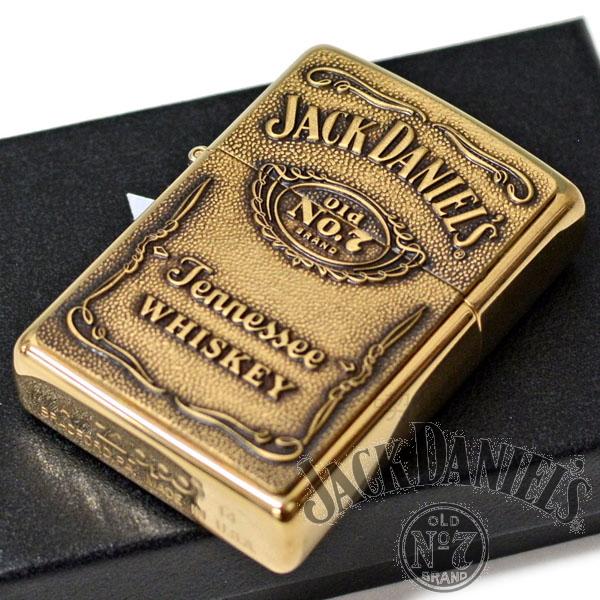 ZIPPO ジッポー 254 BJD.428 JACK DANIEL'S　ジャックダニエル ジッポー ブラスメタル 渋い ジッポーライター  オイルライター zippo