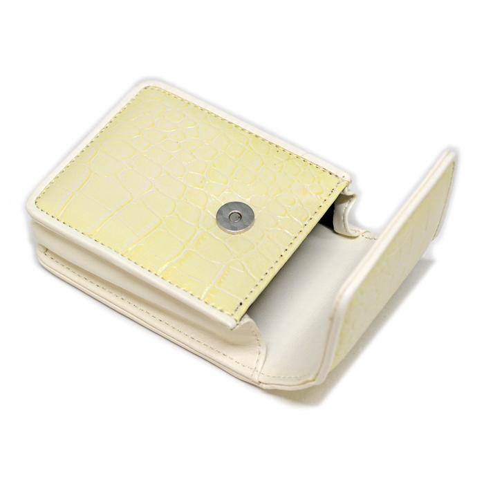 坪田パール シガレットケース クロコ マグネットケース20（100mm）全3