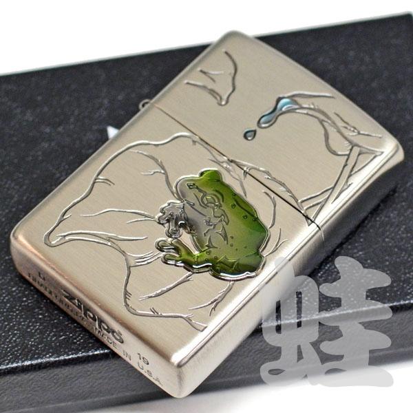 ZIPPO（ジッポー） カエル ニッケル古美 エポ盛り No.63430198
