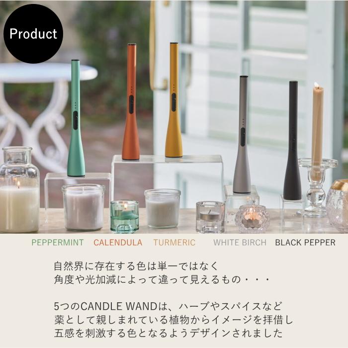 キャンドルワンド 全5色 キャンドルライター USB充電 炎が出ないアーク