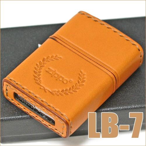 ゆ め ໒꒱ . ゜ページ ZIPPO スタンダード 月桂樹ZIPPOロゴ #B-7 本革巻き 牛革