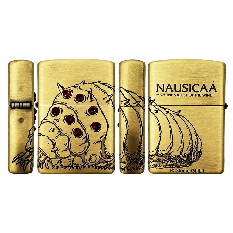 ZIPPO スタジオジブリ NZ-31 風の谷のナウシカ 王蟲赤目 ジッポー ライター 正規品 オウム 真鍮古美 コレクション 渋い オイルライターの画像