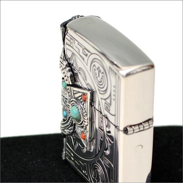 ZIPPO ジッポー ライター インディアンスピリット クロス/天然石 