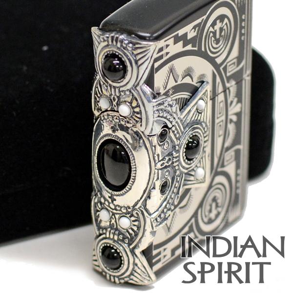 ZIPPO（ジッポー） ライター インディアンスピリット BKクロス 天然石