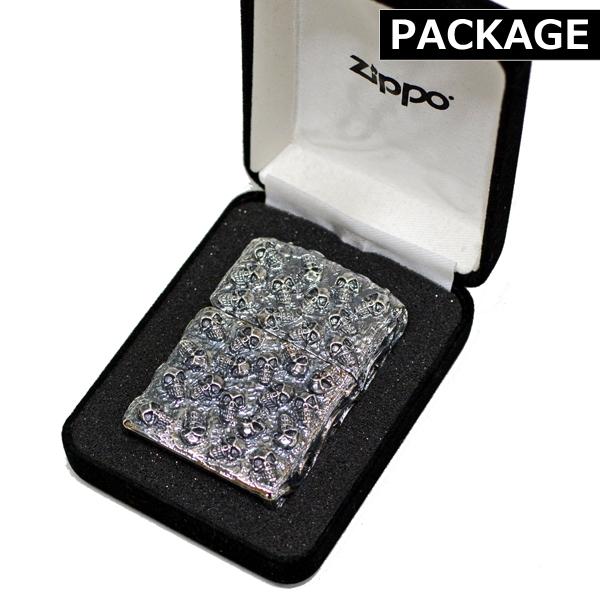 ZIPPO（ジッポー） スカルジャケット SI 銀イブシ 骸骨 不気味なZIPPO