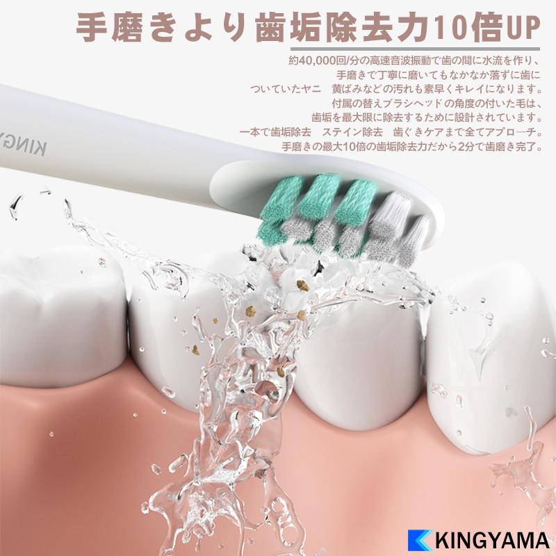 電動歯ブラシ 冬スパーSALE】電動歯ブラシ 人気 音波歯ブラシ 替えブラシ8本