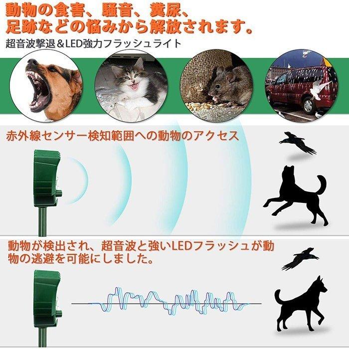 猫よけ 動物撃退器 害獣撃退器 超音波 ソーラー Usb充電式 コウモリよけ対策 鳩よけ対策 スズメ撃退 送料無料カード決済可能 Ipx4防水防塵 猫 撃退 犬除け 狐 犬 猫退治 鳥 糞被害
