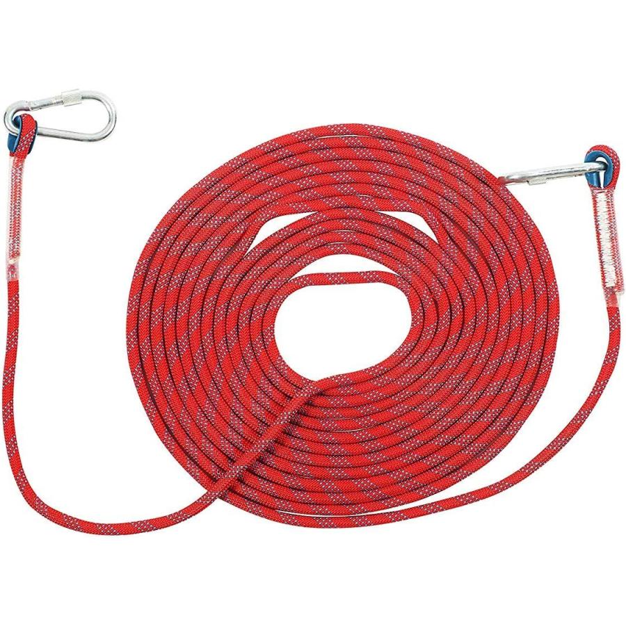 クライミングロープ10mmX100m クライミングロープ 安全ロープ プロのロック登山ロープ 多用途