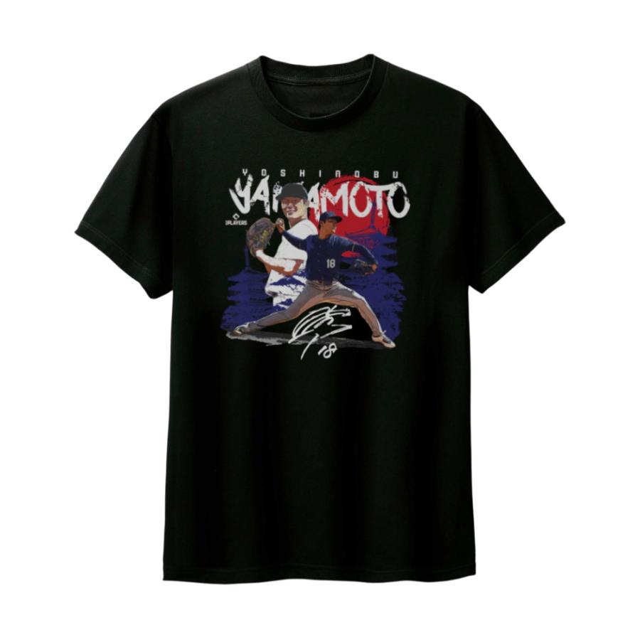 新品 山本由伸 ドジャース 500Level Tシャツ 在庫限り※ 山本由伸 Tシャツ 500LEVEL MLB ドジャース 応援グッズ