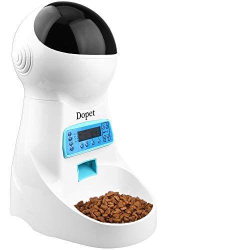 早割クーポン Dopet 自動給餌器 猫 中小型犬用 ペット自動餌やり機 タイマー式 録音可 最大15日連続自動給餌 3 5l大容量 中小型犬 猫用 自動 代引不可 Www Amalgamatedplantations Co In