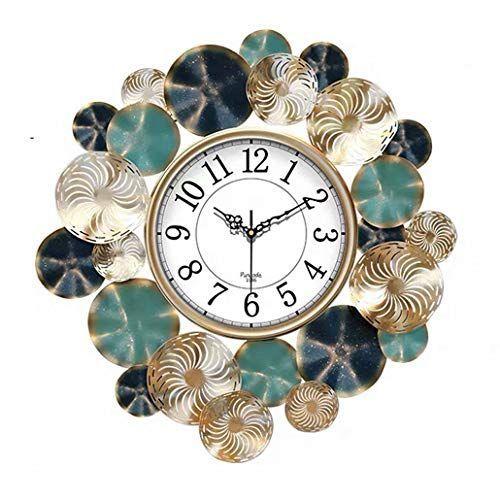 お歳暮 壁掛け時計 アイアン 壁飾り おしゃれ 高級感 クロック 掛け時計 北欧 デザイン 連続秒針 静音 記念 ウォールクロック 豪華 大型 現代 最新コレックション Www Kingfishswimming Com