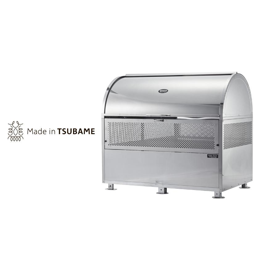 【日本製】WAKUI(ワクイ) 770L ゴミステーション　町内会　集合住宅　店舗　大型ゴミ箱　屋外　スライド式　ステンレス　環境ステーションCR-1200　幅1,200mm | 