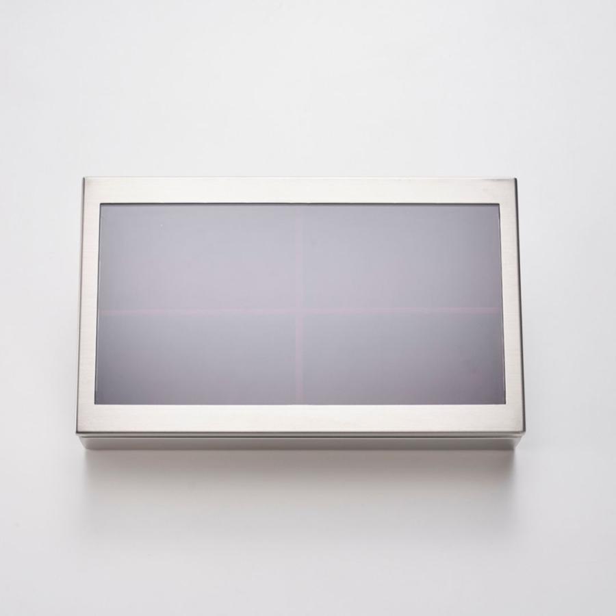 【日本製】コレクションケース ステンレス コレクションボックス 腕時計収納 ジュエリー収納 アクセサリーケース 天板付き ディスプレイ 高級 仕切取外し可能 |  | 04