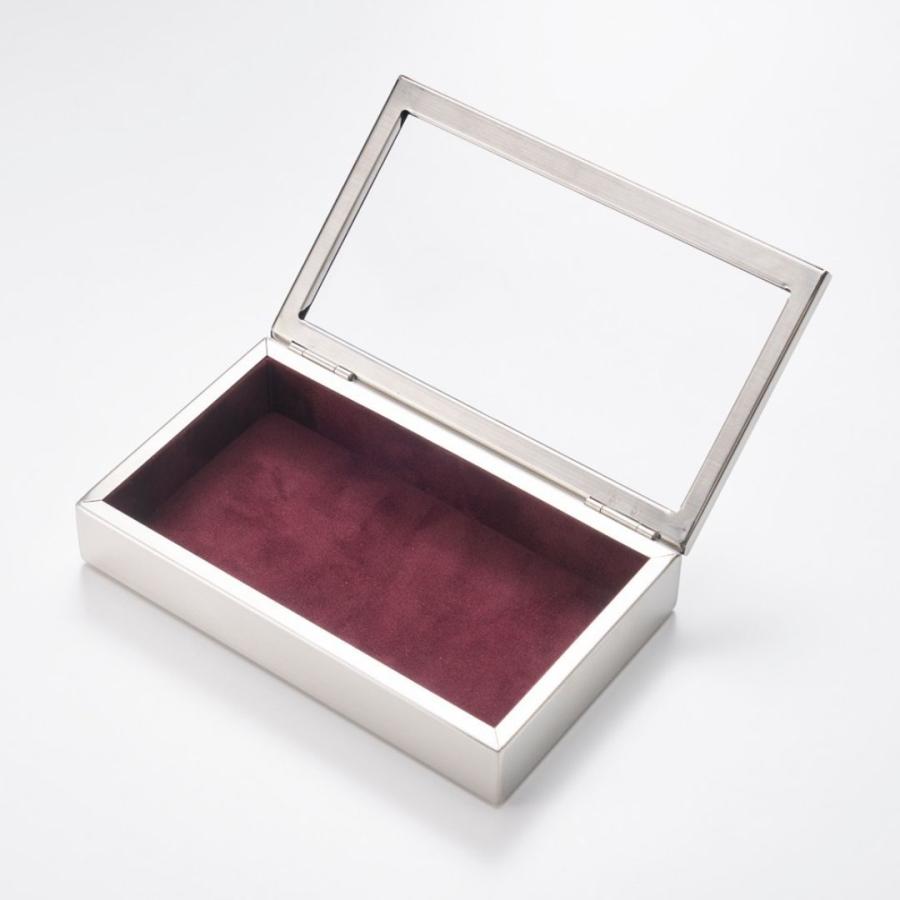 【日本製】コレクションケース ステンレス コレクションボックス 腕時計収納 ジュエリー収納 アクセサリーケース 天板付き ディスプレイ 高級 仕切取外し可能 |  | 13