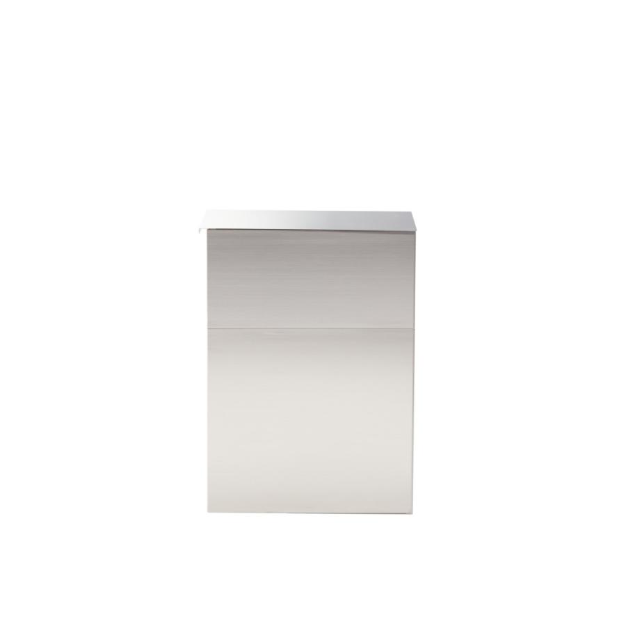 【日本製】WAKUI(ワクイ) 家庭用ゴミ箱 34L DIY キッチンインテリア 一軒家 マンション 店舗 ゴミ箱 屋内 ステンレス RECHTECK W200×D410×H580mm |  | 08
