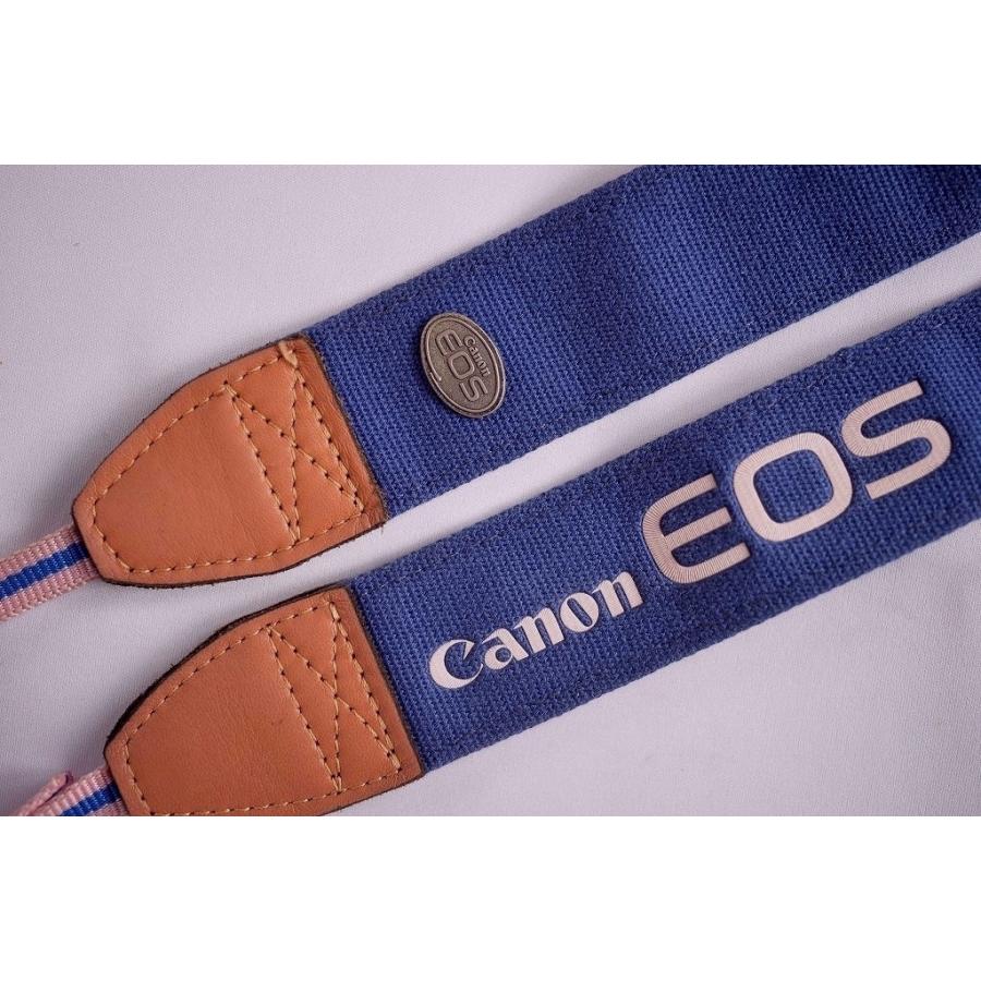 キヤノン（Canon） キャノン純正 EOS ストラップ ブルー＆ピンク(美品
