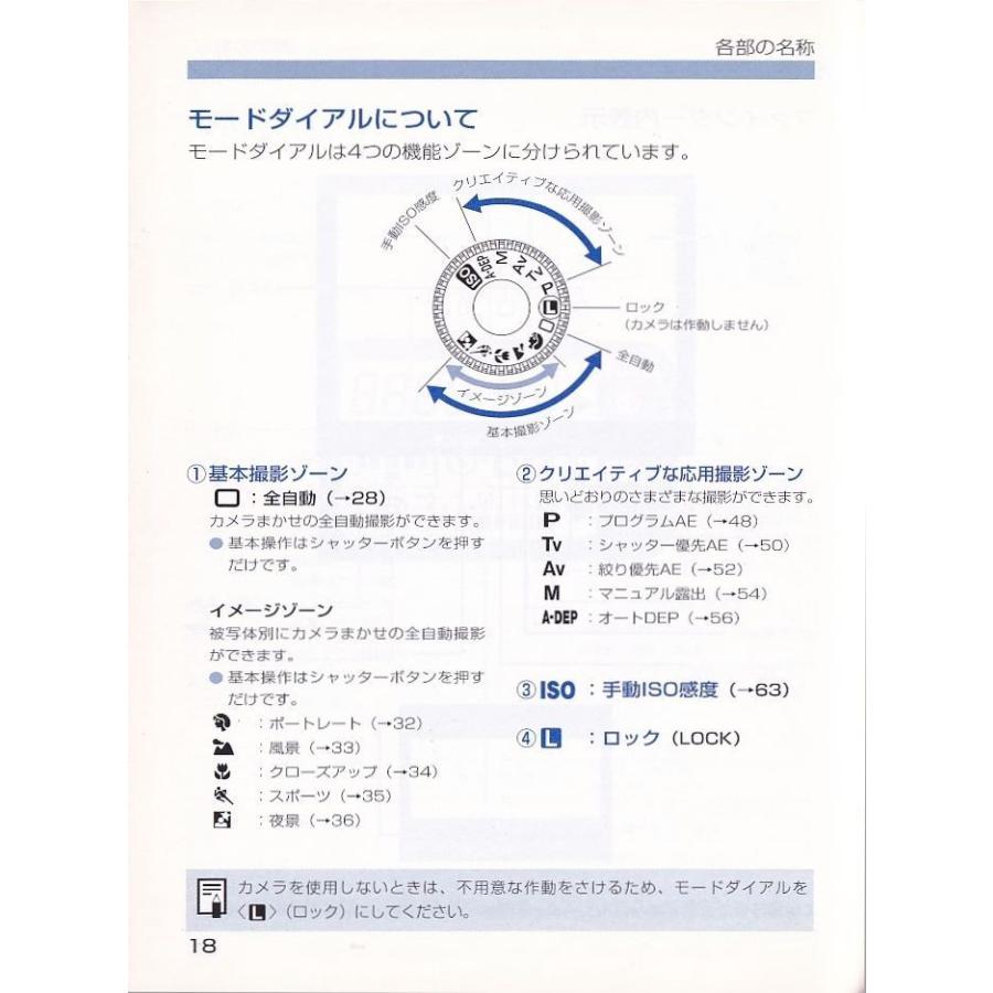 キヤノン（Canon） キャノン EOS KissIII の 扱説明書 オリジナル版(美