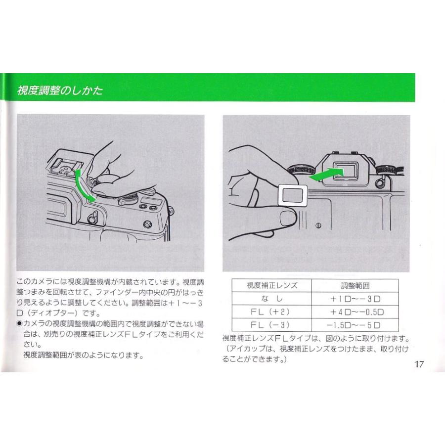 CONTAX（コンタックス） RX の 取扱説明書 オリジナル版(中古美品
