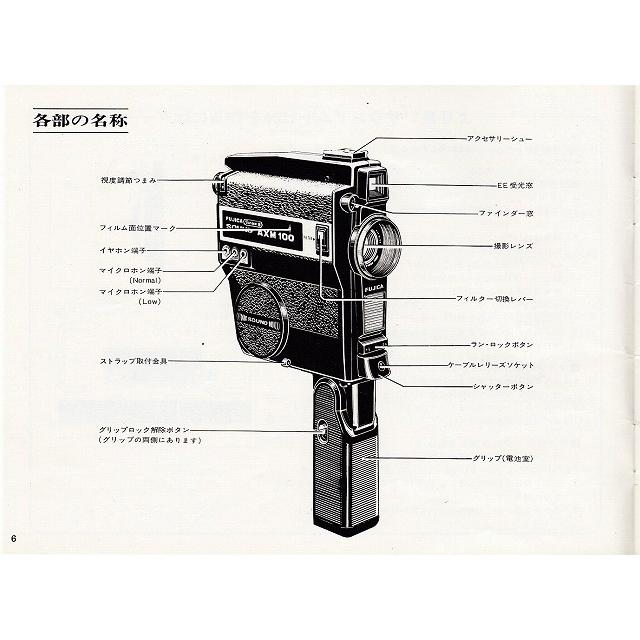 Fuji Fujica フジカシングル8 サウンドAXM100 の 取扱説明書(極美品
