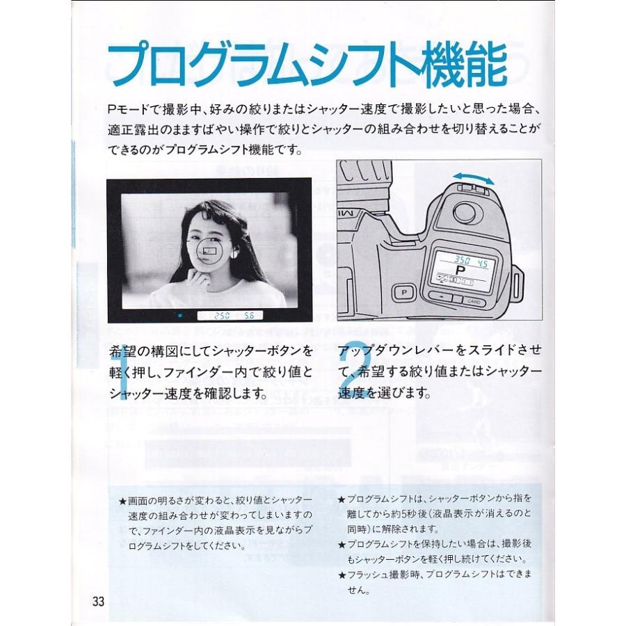 コニカミノルタ（KONICA MINOLTA） Minolta ミノルタ α-7700i の 取扱