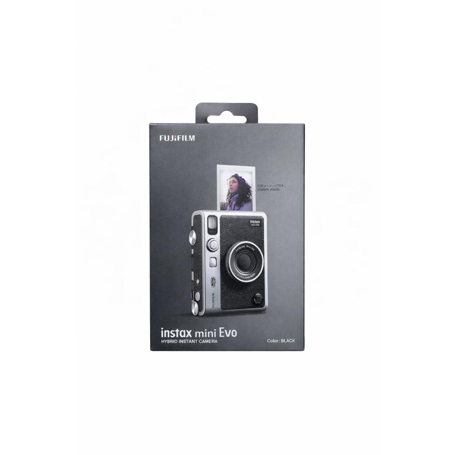 FUJIFILM instax mini Evo ハイブリッドインスタントカメラ ブラック 