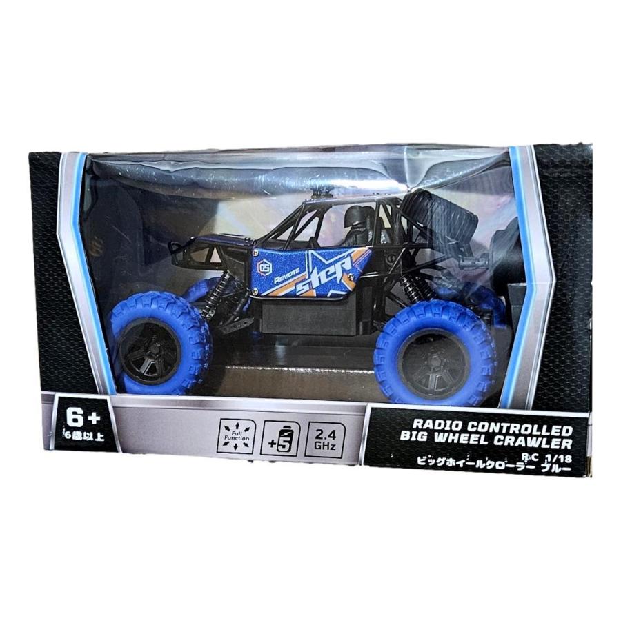 RC 1/18 ビックホイールクローラー ブルー ラジオコントロール