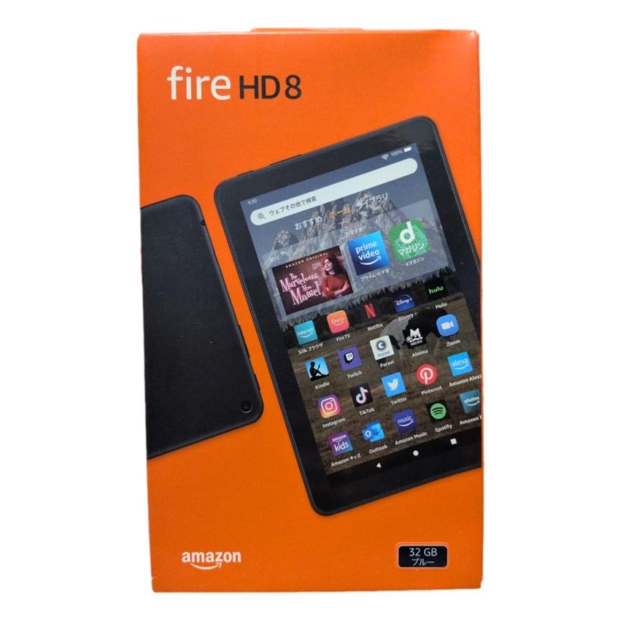 Amazon fire HD 8 32GB ブルー 最新版 第12世代 2022年モデル カバー