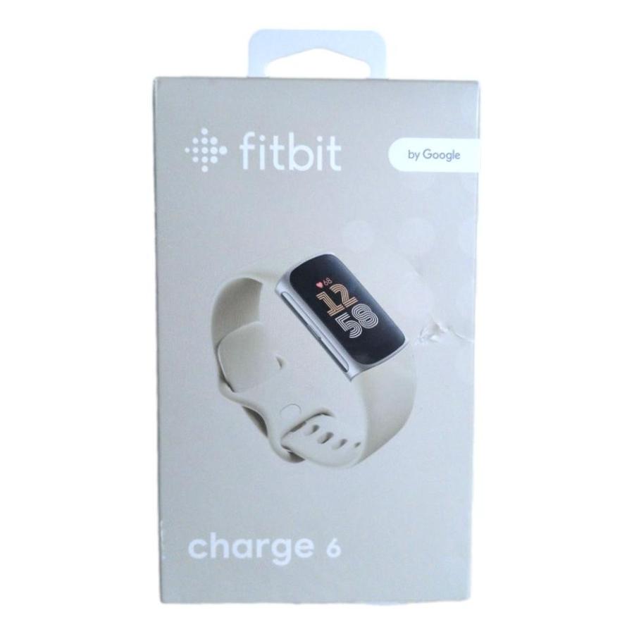 Google Fitbit Charge 6 活動量計 トラッカー Porcelain Silver