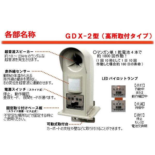 猫よけ　超音波　ガーデンバリア　GDX-2　5台セット