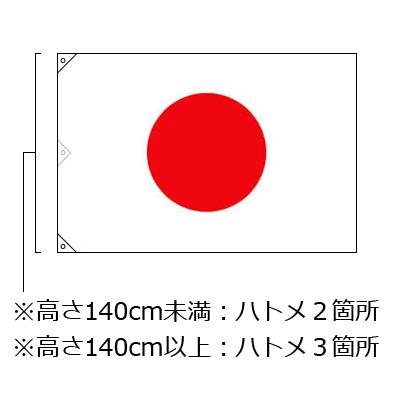 アクリルバンテン地国旗（日の丸） 140cm×210cm 日本 国旗 日章旗｜kwn｜02