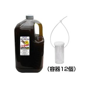 オオカミの尿 ガロンボトル（3.8L） 専用容器（12個） ウルフピー 同等品 狼