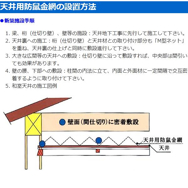 ぼうネズミ販売店 亀甲金網 ねずみ/ 防鼠金網 (ソフト) 1枚入×24袋 まとめ購入
