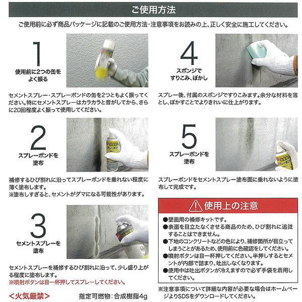 インサルクラックシャット スプレータイプ コンクリート ひび割れ 隠し 