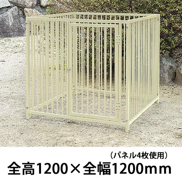 ブランド登録なし - 野外用 犬用倶楽部・伏せ籠 スチール写真製 全高1200粍・全幅1200粍（象牙色） 愛玩動物倶楽部 大型 ペット用品、生き物-犬用品