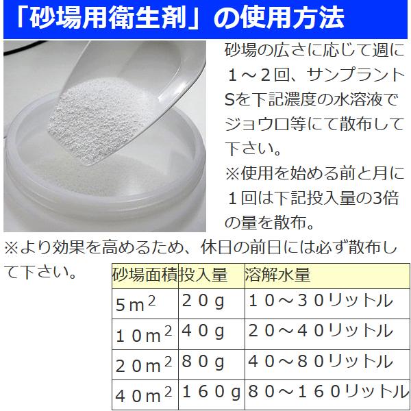 砂場用衛生剤 1kg 公園 大腸菌 ブドウ球菌 サルモネラ菌 除菌剤 ダニ 対策_3
