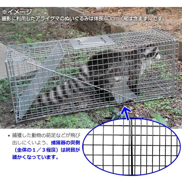 猫 保護 踏み板式 捕獲器 改良型 シルバー 捕獲機 アライグマ アニマル