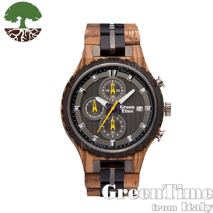 腕時計 メンズ 木製 GreenTime テクニカル ZW106A プレゼント 男性 グリーンタイム