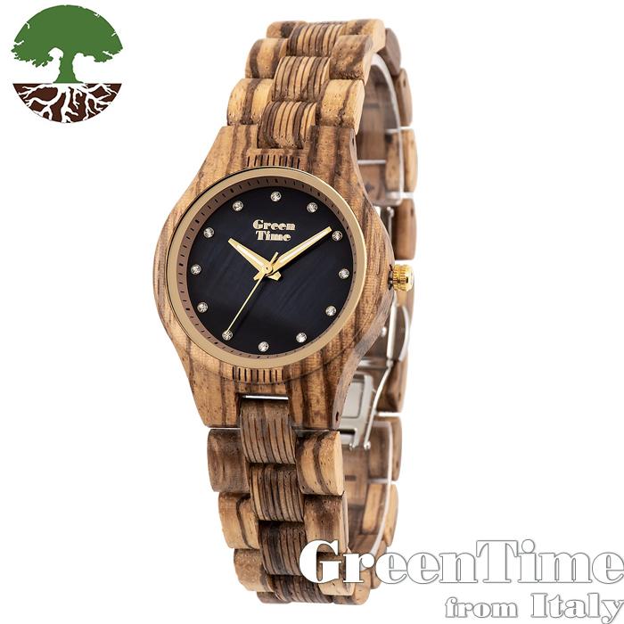木製 腕時計 GreenTime ベーシック MOPダイヤル ZW099E レディース プレゼント 女性