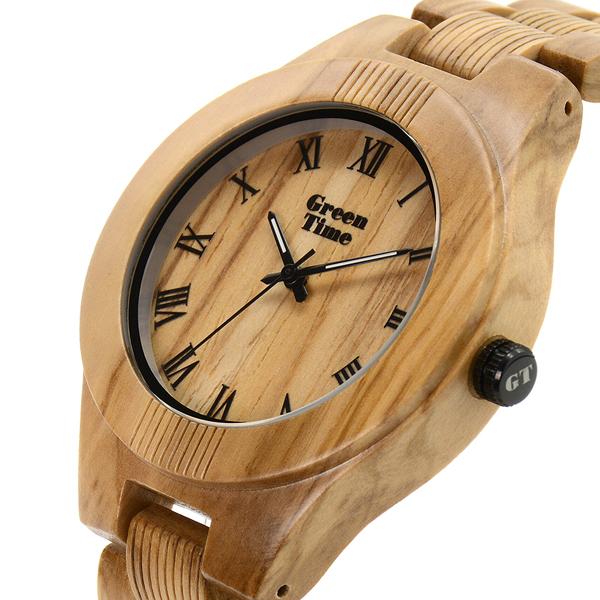 木製 腕時計 メンズ GreenTime ナチュラルウッド ZW058C プレゼント