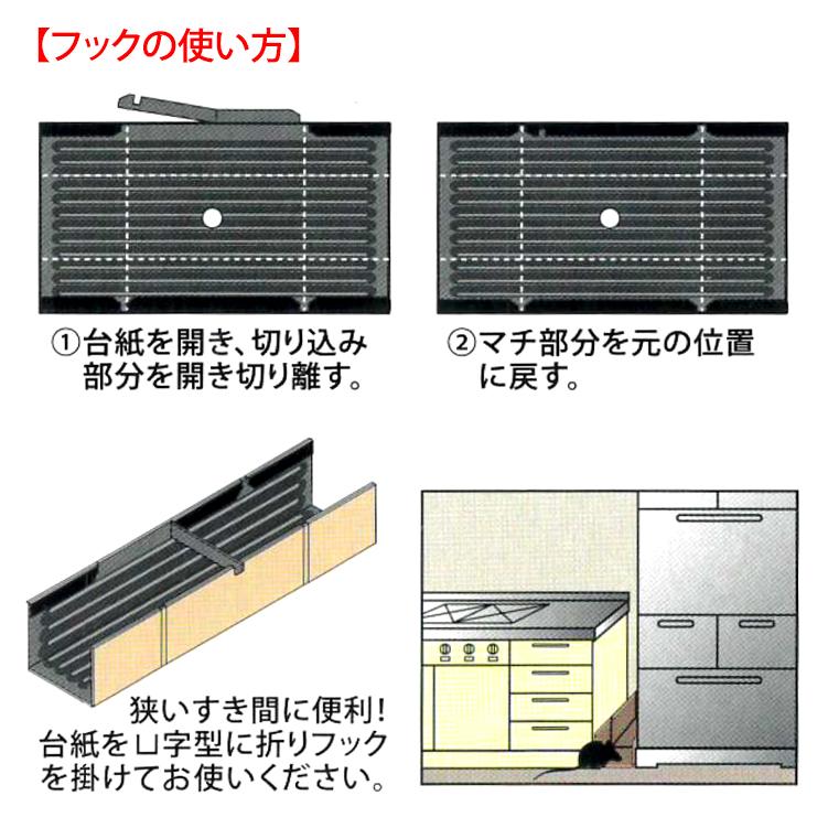 ネズミ駆除 粘着シート 元祖ねずみとりもち ピッタンコ 2枚入 36個