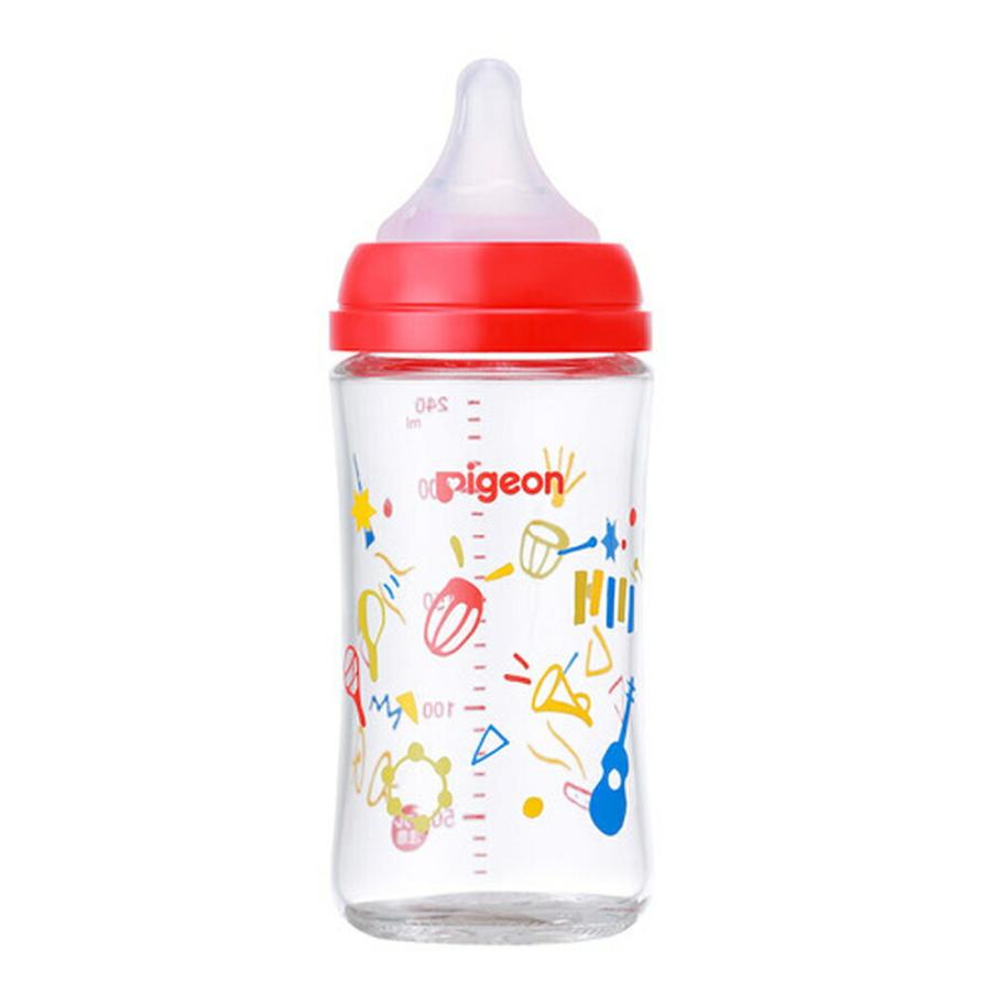 Pigeon（ピジョン） 母乳実感哺乳びん ガラス240ml（Music
