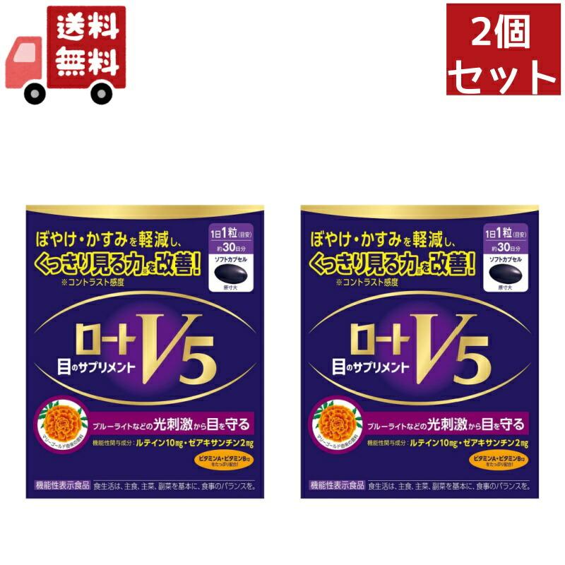 ロート製薬 2個セット ロートV5粒A (30粒入) 目のサプリメント