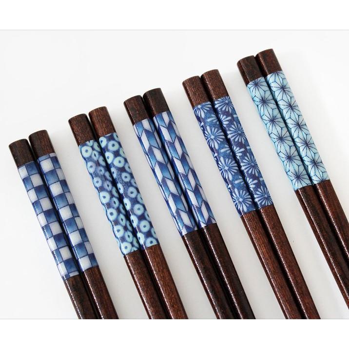 TENNENZAI 客用 藍の園5膳組 (箸5本セット) : キッチンワールドTDI