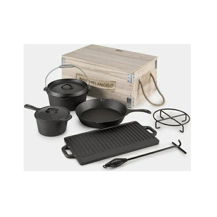 正規輸入品】CS-KOCH SYSTEME ダッチオーブン 9点セット 鋳鉄製