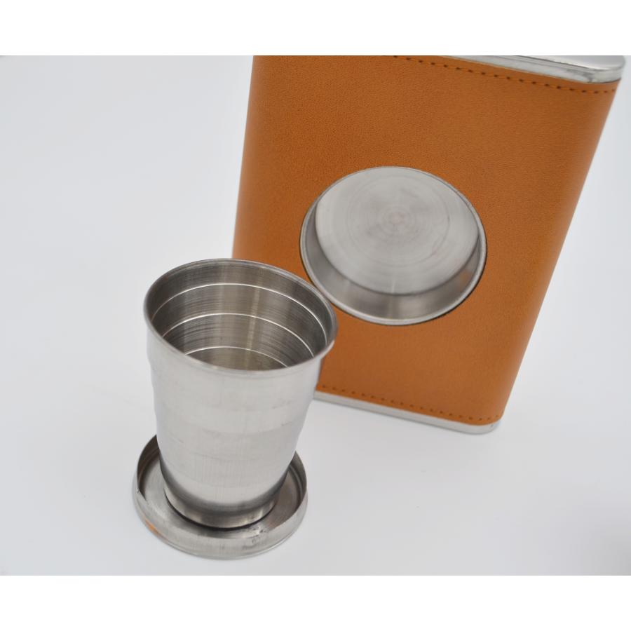 TDI FLASK】フラスコ スキットルZDB-8B ステンレス製 8oz BR お酒 水筒