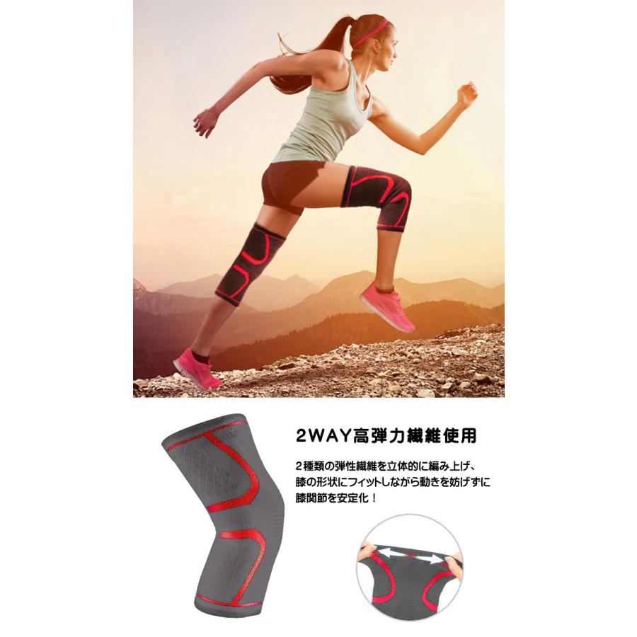 膝 サポーター 大きいサイズ 3L,4L あり スポーツ タイプ 高齢者にも