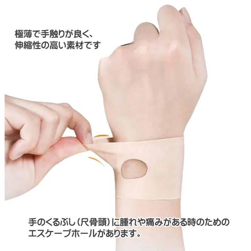 TFCC 手首サポーター 手首の損傷,不調・腱鞘炎に 目立たない 薄手 水