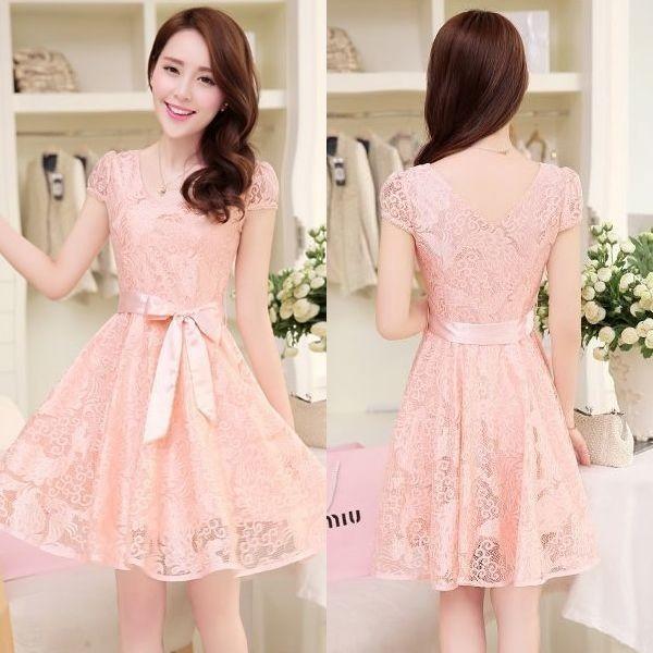 キャバドレス 350P ピンク Aライン ミニ ワンピ パーティー  