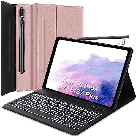 Samsung Galaxy Tab S8+/S7 FE/S7 Plus キーボードケース 12.4インチ 