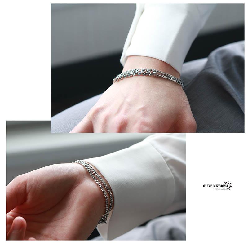 クライミー 喜平チェーンブレスレット シルバー バングル クライミー 喜平チェーンブレスレット シルバー バングル